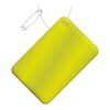 RFX™ Rechteckiger, reflektierender PVC-Aufhänger, klein neongelb | Nicht verfügbar | 1-farbiger Siebdruck | Rückseite | 72 mm x 46 mm
