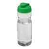 H2O Base® 650 ml Sportflasche mit Klappdeckel transparent-grün | ohne Werbeanbringung | Nicht verfügbar | Nicht verfügbar