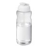 H2O Active® Big Base 1L Sportflasche mit Klappdeckel weiß | 1-farbiger Siebdruck | rundum | 255 mm x 75 mm