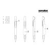 senator Evoxx Polished Recycled LC Druckkugelschreiber schwarz | ohne Werbeanbringung