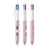 BIC® 4 Colours Glacé Kugelschreiber Weiß-Pink