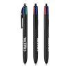 BIC® 4 Colours Soft schwarz | 1-farbiger Siebdruck | Schaft-Clipverlängerung | 30.00 mm x 43.00 mm