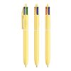 BIC® 4 Colours® Pastel Gelb | 1-farbiger Siebdruck | Schaft-Rechts vom Clip | 30.00 mm x 43.00 mm