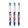 BIC® 4 Colours Kugelschreiber BritePix Digital Weiß-marineblau