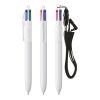 BIC® 4 Colours® ECO + lanyard weiß