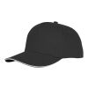 Ceto Cap mit 5 Segmenten und Sandwichschirm schwarz