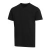Balfour Kurzärmeliges T-Shirt V-Ausschnitt aus 200 g/m² Bio Baumwolle (OCS), unisex schwarz | S