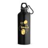 RE-LANDSCAPE M. Flasche aus recyceltem Aluminium (100% rAL) 530 mL mit Karabiner schwarz | ohne Werbeanbringung | Nicht verfügbar | Nicht verfügbar | Nicht verfügbar