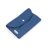 SIENA. Faltbare Tasche aus Baumwolle (50%), receycelte Baumwolle (30%) und Polyester (20% rPET) (140 g/m²) Blau