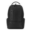 BOSTON SOLID. Laptop-Rucksack (17") aus 150D Nylon mit 2 gepolsterten Fächern schwarz