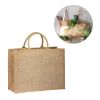 SHANTI. Tragetasche aus Jute (360 g/m²) Beige | ohne Werbeanbringung