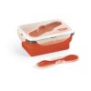SAFFRON. Lunchbox. Faltbare hermetische Frischhaltebox aus Silikon und PP 640 mL Blau | ohne Werbeanbringung | Nicht verfügbar | Nicht verfügbar | Nicht verfügbar