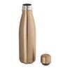 SHOW METALLIC. Edelstahlflasche 510 mL mit mattem Metallic-Finish Gold | ohne Werbeanbringung