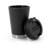 FIGLIOLI. Doppelwandiger, auslaufsicherer Reisebecher aus PP schwarz | ohne Werbeanbringung | Nicht verfügbar | Nicht verfügbar | Nicht verfügbar