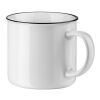 VERNON WHITE. Tasse aus Keramik 340 mL Weiß | ohne Werbeanbringung