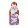 Werbe-Klappkarte mit Weihnachtsmann von Milka bunt