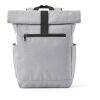 Rome Rucksack 12L aus rPET. Mit Rolltop-Design und Klettverschluss. Grau