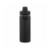 Salween Trinkflasche 560ml aus recy. Edelstahl.Doppelwandig, Doppelverschluss,Tragegriff Schwarz