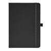Dumas A5 Notizbuch aus recy.PU.Hardcover.70g/m². 160 Seiten, FSC®-zertifiziert Schwarz