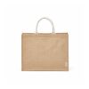 Toubkal Einkaufstasche aus Jute und recy. Baumwolle, 40cm Henkel Beige