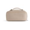 Macao 3,5L Kulturtasche aus recy.Leder. Mit Zipper und Tragegriff Natur