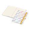 Notizbuch Match-Book Naturpapier-Hardcover individuell bedruckt Gelb | DIN A4 | ohne Werbeanbringung | Weiß | Cremefarben/Winkelkaro