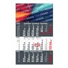 3-Monatskalender Einblatt Solid 3 Schrift klassisch Anthrazit | 300 × 490 mm | ohne Werbeanbringung