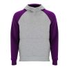 Badet zweifarbiger Kapuzenpullover für Kinder  heather grau-lila | 7/8