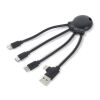 4009| Xoopar Eco Octopus Ladekabel Schwarz | ohne Werbeanbringung | Nicht verfügbar | Nicht verfügbar