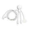 Xoopar Mr. Bio Long Multi-Kabel für Apple/Samsung Watch 1 Meter Weiss