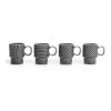 Sagaform Kaffee & Mehr Espressotasse 4-tlg. 100ml Dunkelgrau | ohne Werbeanbringung