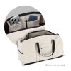 InSideOut Reuuz Canvas Reise-/Sporttasche 28 x 56 x 28 cm Beige-Schwarz | Digital Transferdruck | Rückseite | 190 mm x 190 mm