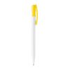 Kugelschreiber Nash Hardcolour Weiss-Gelb | 1-farbiger Tampondruck | Clip | 30 mm x 5 mm | Nicht verfügbar