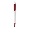 Kugelschreiber Kamal hardcolour Weiss-Dunkelrot | 1-farbiger Siebdruck | 180° vom Clip | 40 mm x 25 mm | Nicht verfügbar