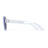 Elin Sonnenbrille UV400 Blau Weiss-Blau Weiss | 1-farbiger Tampondruck | 1 cm vom rechten Scharnier | 55 mm x 6 mm
