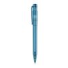 Kugelschreiber Pier Clear Transparent Blau Weiss-Blau Weiss | 1-farbiger Siebdruck | 180° vom Clip | 45 mm x 25 mm | Nicht verfügbar