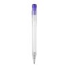 Kugelschreiber Ingeo TM Pen Clear Transparent Purpur | 1-farbiger Siebdruck | 270° vom Clip | 45 mm x 25 mm | Nicht verfügbar