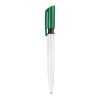 Kugelschreiber S40 Colour hardcolour Weiss-Grün | 1-farbiger Tampondruck | 90° vom Clip | 40 mm x 8 mm | Nicht verfügbar