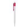 Kugelschreiber Kuma Hardcolour Weiss-Rosa | 1-farbiger Siebdruck | 180° vom Clip | 45 mm x 25 mm | Nicht verfügbar