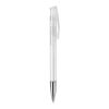 Kugelschreiber Avalon Transparent mit Metallspitze Weiss-Weiss | 1-farbiger Siebdruck | 180° vom Clip | 50 mm x 25 mm | Nicht verfügbar