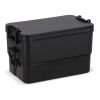 Doppelte Lunchbox mit Besteck schwarz | ohne Werbeanbringung | Nicht verfügbar | Nicht verfügbar