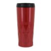 Isolierbecher Diamantenmuster 450ml Rot Weiß