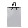 FSC Papier Geschenktasche 18 x 8 x 24cm 200g/m² Silber | ohne Werbeanbringung | Nicht verfügbar | Nicht verfügbar