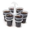 Der Original-Cupkeeper (Getränketräger) - Becher 18 cl-33 cl Weiss | 1-farbiger Tampondruck | Griff | 60 mm x 10 mm | Nicht verfügbar