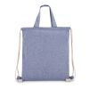 Tasche/Beutel mit Kordelzug aus recycelter Baumwolle 38x42cm Blau Weiss | ohne Werbeanbringung | Nicht verfügbar | Nicht verfügbar | Nicht verfügbar