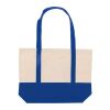 Strandtasche Baumwollsegeltuch OEKO-TEX® 280g/m² 42x10x30cm Blau Weiss | ohne Werbeanbringung | Nicht verfügbar | Nicht verfügbar | Nicht verfügbar