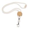 Baumwollkordel Lanyard Natur | ohne Werbeanbringung | Nicht verfügbar | Nicht verfügbar