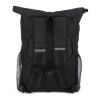R-PET 600D Rolltop Fahrrad-Rucksack 20L Schwarz | Digitaler Aufkleber | Vorderseite | 120 mm x 170 mm
