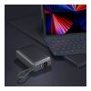 Nova Powerbank 22,5 W Power Delivery mit integrierten Kabeln 20000 mAh Dunkelgrau | Digitaldruck | Oberseite | 80 mm x 50 mm