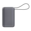 Nova Laptop 65W Powerbank mit integriertem USB-C-Kabel 30000 mAh Dunkelgrau | Digitaldruck | Oberseite | 45 mm x 85 mm